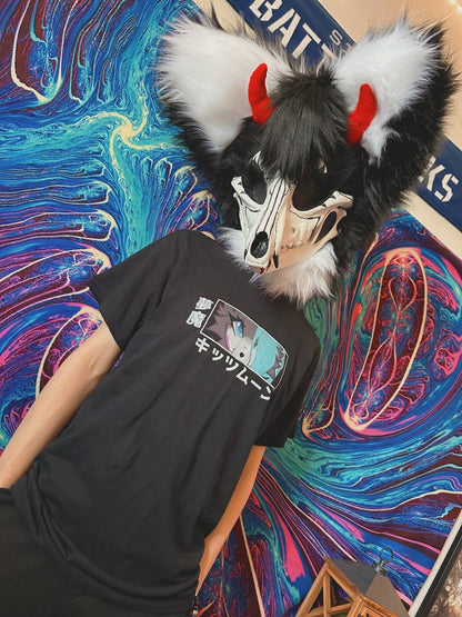 SUCCUBUS KITZMOON T-SHIRT BLACK